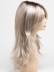 SILKY BEIGE | Light Platinum Blonde with Dark Brown Roots
