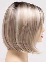 SILKY BEIGE | Light Platinum Blonde with Dark Brown Roots