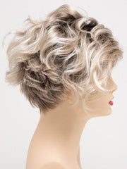 SILKY BEIGE | Light Platinum Blonde with Dark Brown Roots