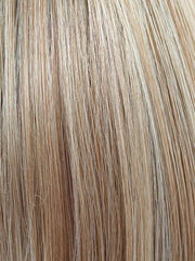 CHAMPAGNE-BLUSH | Creamy White Blonde Base transitions to Strawberry Blonde with Light Auburn Highlights