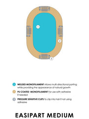 easiPart Medium 12" | Remy Human Hair Topper (Mono Top)