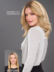 easiPart T 12" | Remy Human Hair Topper (Mono Top)