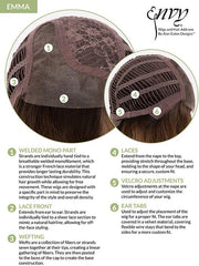 Emma | Human Hair / Synthetic Blend Lace Front Wig (Mono Part)