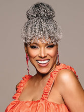 Bombshell Bun & Bangs | Synthetic Hairpiece