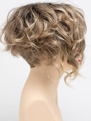 SAHARA BLONDE | Softer Dark Blonde with Light Golden Blonde, and features Chestnut Roots