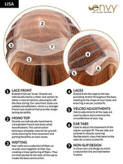 Lisa | Human Hair/Synthetic Hair Blend Lace Front Wig (Mono Top)