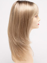CHAMPAGNE SHADOW | Soft Dark Blonde with Platinum Highlights and Chestnut Roots