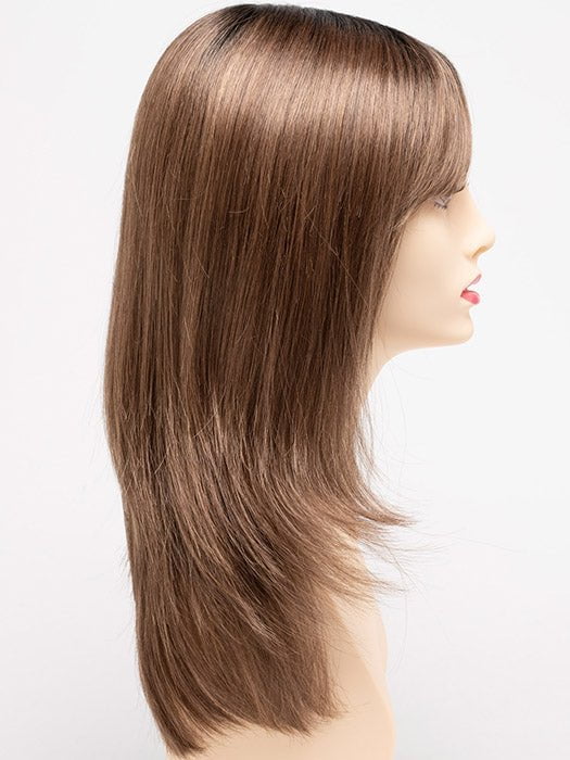 CINNAMON TOFFEE | Neutral to Warm Light Brown with Dark Brown Roots