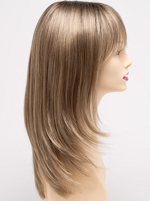 SAHARA BLONDE | Softer Dark Blonde with Light Golden Blonde, and features Chestnut Roots