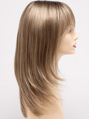 SAHARA BLONDE | Softer Dark Blonde with Light Golden Blonde, and features Chestnut Roots