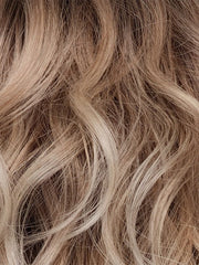 MELTED SAND | Rich, warm brown root melts into the neutral blond tone. Light-beige blond ends complete this stunning color.