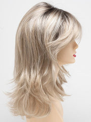 SILKY BEIGE | Light Platinum Blonde with Dark Brown Roots