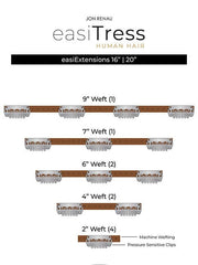 easiExtensions 16" | Human Hair Extension | Clip In