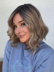 Emma | Human Hair / Synthetic Blend Lace Front Wig (Mono Part)