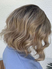 Emma | Human Hair / Synthetic Blend Lace Front Wig (Mono Part)