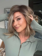 Emma | Human Hair / Synthetic Blend Lace Front Wig (Mono Part)