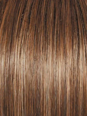 RL12/22 CAPPUCCINO | Light Golden Brown Evenly Blended with Cool Platinum Blonde Highlights and Dark Roots