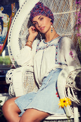 Sapphire Boho Turban Set