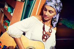 Sapphire Boho Turban Set