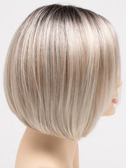 SILKY BEIGE | Light Platinum Blonde with Dark Brown Roots