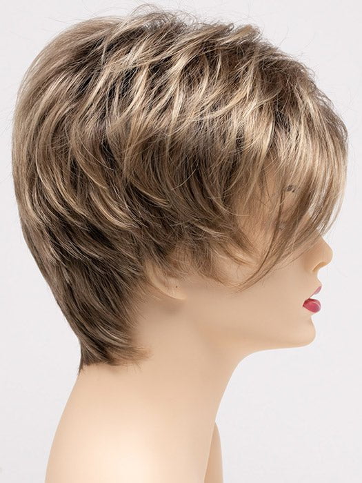 SAHARA BLONDE | Softer Dark Blonde with Light Golden Blonde, and features Chestnut Roots