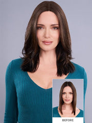 Top Trend Lace Straight 14" | Synthetic Lace Front Hair Topper (Mono Top)