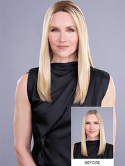 Top Trend Lace Straight 18" | Synthetic Lace Front Hair Topper (Mono Top)