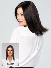 Top Coverage 12" | Lace Front Synthetic Hair Topper (Mono Top)