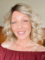 Emma | Human Hair / Synthetic Blend Lace Front Wig (Mono Part)