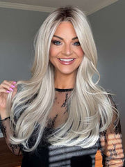 Feature Length | Synthetic Lace Front Wig (Hand-Tied)