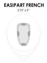 easiPart French 12" | Remy Human Hair Topper