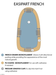 easiPart French 12" | Remy Human Hair Topper