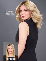 easiPart Medium 12" | Remy Human Hair Topper (Mono Top)