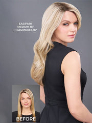 easiPart Medium 18" | Remy Human Hair Topper (Mono Top)