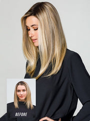 easiPart Medium HD 18" | Synthetic Hair Topper (Mono Top)