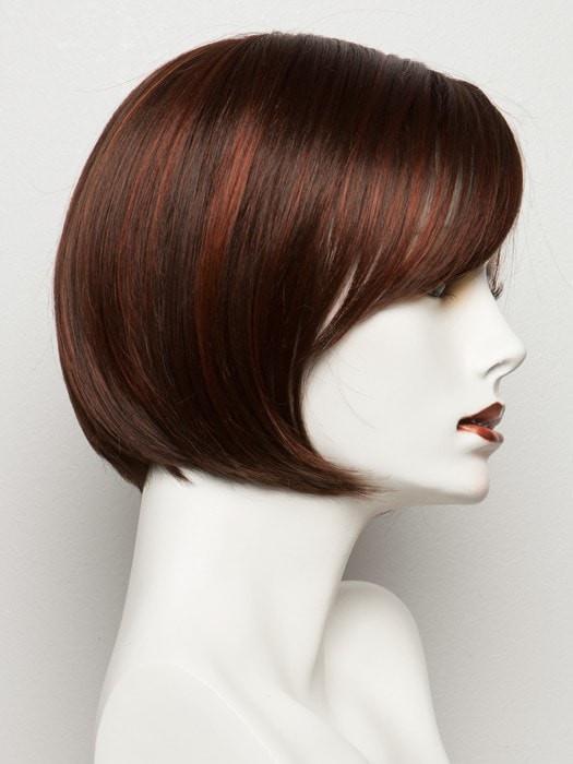 DARK-AUBURN-ROOTED | Dark Auburn, Bright Copper Red, and Dark Brown blend and Dark Roots