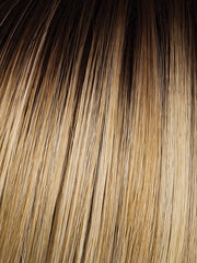 SS-LIGHT-BLONDE | Light Blonde with Golden Highlights & Dark Brown Roots
