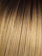 SS-MEDIUM-BLONDE | Medium Blonde with Warm Highlights & Dark Brown Roots