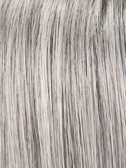 92 MOONLIGHT | Pure White with 5% Medium Brown Front, Grey with 30% Medium Brown Middle, Dark Brown with 65% Grey Nape