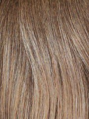 MILK-TEA-LR | Creamy beige with longer dark roots