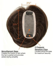 Human Hair Bang | Human Hair Clip In Bang (Mono Base)