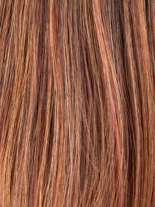 TIZIAN RED TIPPED 33.29.28 | Dark Auburn, Copper Red, and Light Copper Red Blend with Lighter Tipped Ends