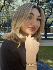 Lisa | Human Hair/Synthetic Hair Blend Lace Front Wig (Mono Top)