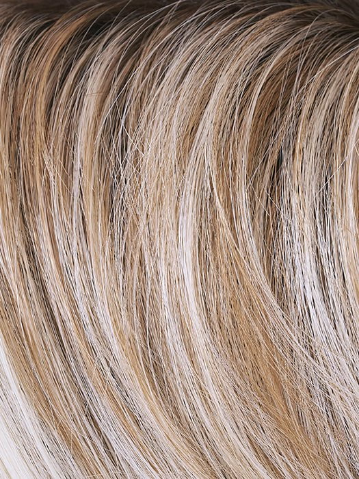 101/88/27S8 CATALINA BLONDE | Pale blonde with Pure White Natural Violet halo highlights, shaded medium brown 
