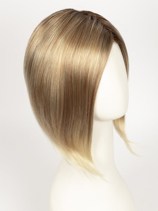 27T613S8 SHADED SUN | Medium Natural Red-Gold Blonde & Pale Natural Gold Blonde Blend and Tipped, Shaded with Medium Brown
