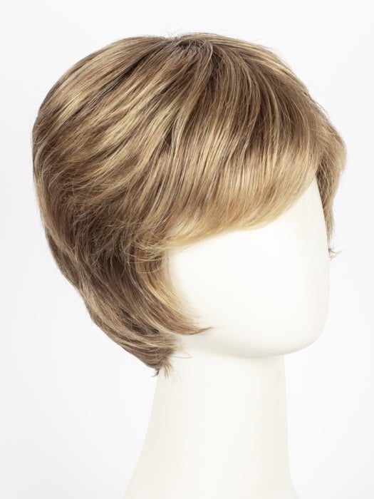 LIGHT BERNSTEIN ROOTED 12.26.27 | Light Auburn, Light Honey Blonde, and Light Reddish Brown Blend and Dark Roots