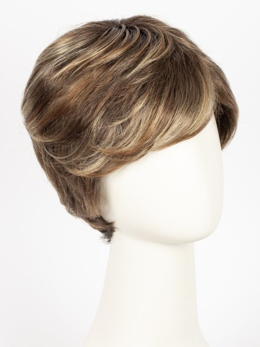 BERNSTEIN-ROOTED 12.26.830 | Light Brown base with subtle Light Honey Blonde and Light Butterscotch Blonde highlights and Dark Roots