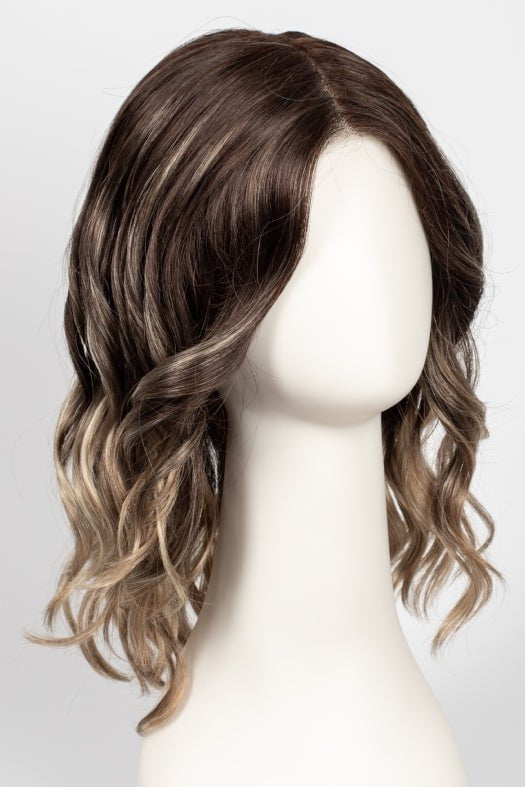 S8-18/26RO FAWN | Medium Brown roots to midlength, Dark Natural Ash Blonde & Medium Red-Gold Blonde Blend midlength to ends