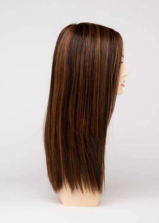 CHOCOLATE CARAMEL | Medium Brown with Soft Red and Blonde highlights