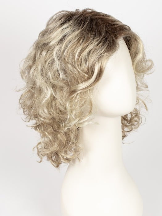 CHAMPAGNE ROOTED | Light Beige Blonde,  Medium Honey Blonde, and Platinum Blonde blend with Dark Roots